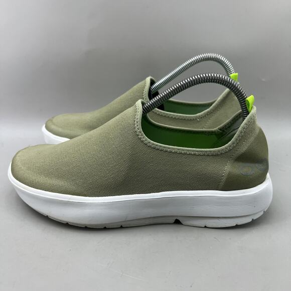 OOFOS Oomg Eezee Recovery Shoes Women Size 9 Green Lightweight Comfort Sneakers - Picture 3 of 8